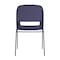 Flash Furniture 661 lb. Capacity Navy Stack Chair w/ Black Frame RUT-16-PDR-NAVY-GG - alternate 2